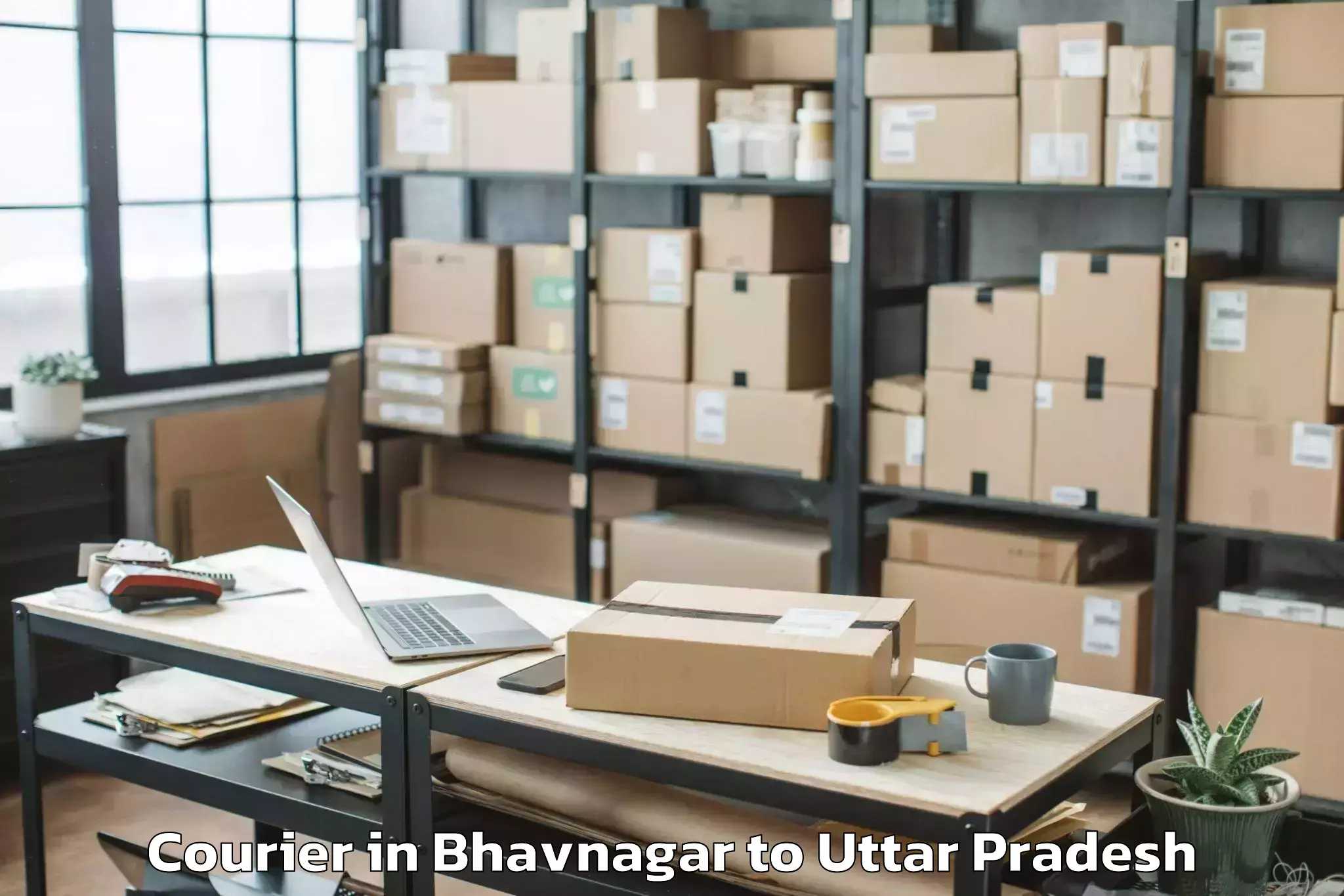 Top Bhavnagar to Lalganj Ajhara Courier Available